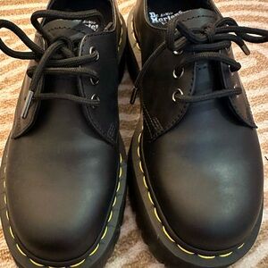 Dr. Martens 1461 Quad Smooth Leather Platform Shoes |Doc Martens Platform Oxford